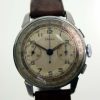 Vintage c1940 WW2 US Navy Pilot's Military Chronograph with Valjoux 22 Movement Beautiful Original Telemeter and Tachymeter Dial with Original Hands in All Steel Snap-Back Case