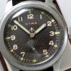 c1941 WW2 British Military Army Officers Watch in Large Screw-Back Stainless Steel Case with W.W.W. Military Issue Numbers and Broadarrow Antimagnetic Dust Cover