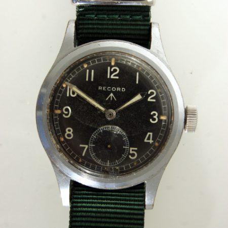 c1945 WW2 British Army Officers Watch with Military Issue Numbers W.W.W. L15338 and Broadarrow on the Case-Back and 15 Jewel Movement Cal. 022 K  A Superb Example