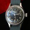 c1960 Mark XI RAF Pilots Watch with Rare Orignal Radium Dial Early Non-Hacking Version with Military Issue Markings 6B-9101000 on the Case-Back and Fixed Bar Military Lugs