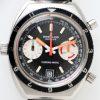 c1969 Geneve Chrono-Matic Cal. 11 Automatic Chronograph with Mint Condition Bi-Directional Bezel on Black and White Stitched Strap with Steel Buckle