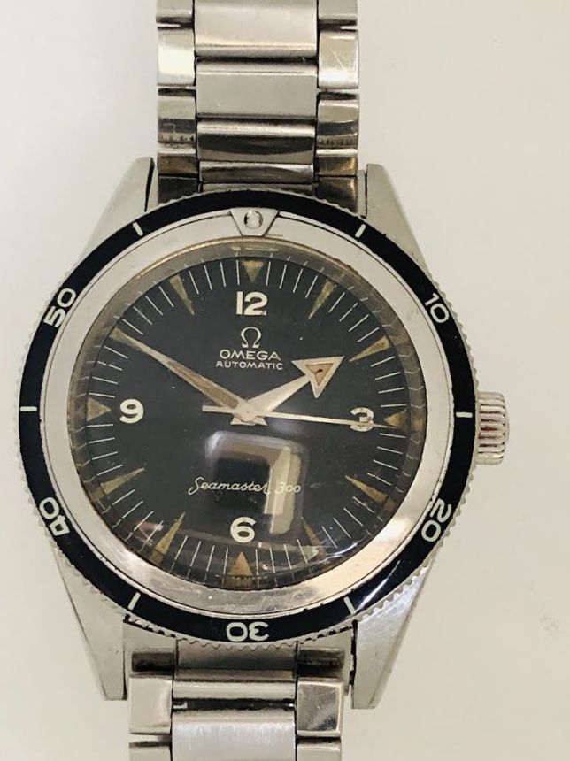 Rare 1st Execution 1958 Omega Seamaster 300 Automatic Pat Pending 