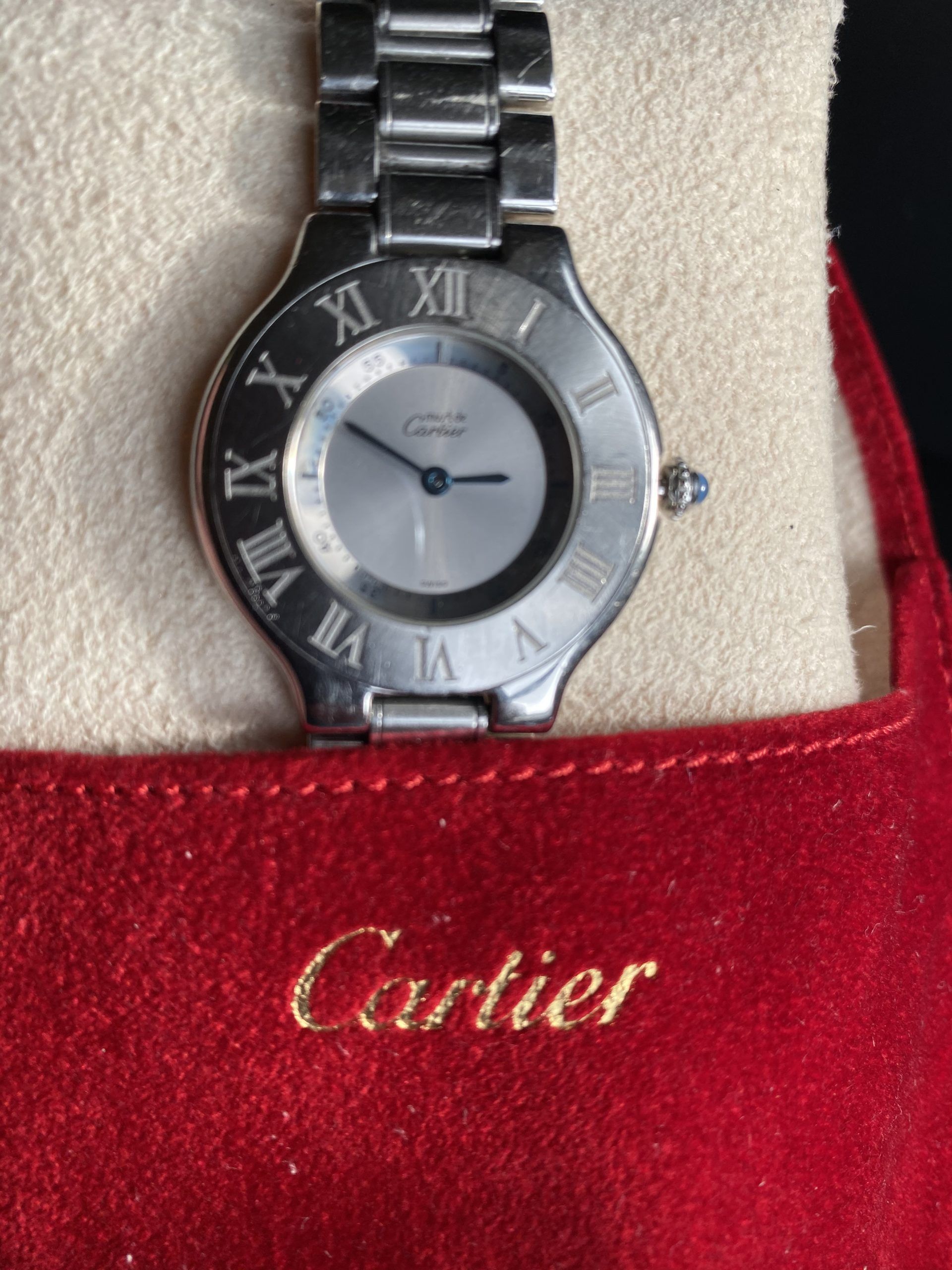 Cartier Must De Cartier 21 Ref. 1330 Larger Size Case All Stainless ...