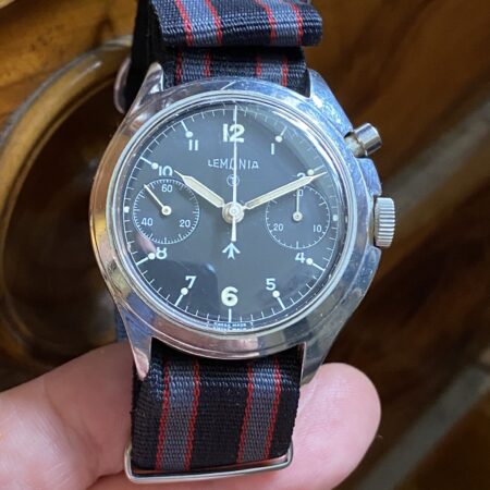 1970 Lemania 6BB Single Pusher Asymmetric Case RAF Military Pilot s 1970-lemania-6bb-single-pusher-asymmetric-case-raf-military-pilot-s