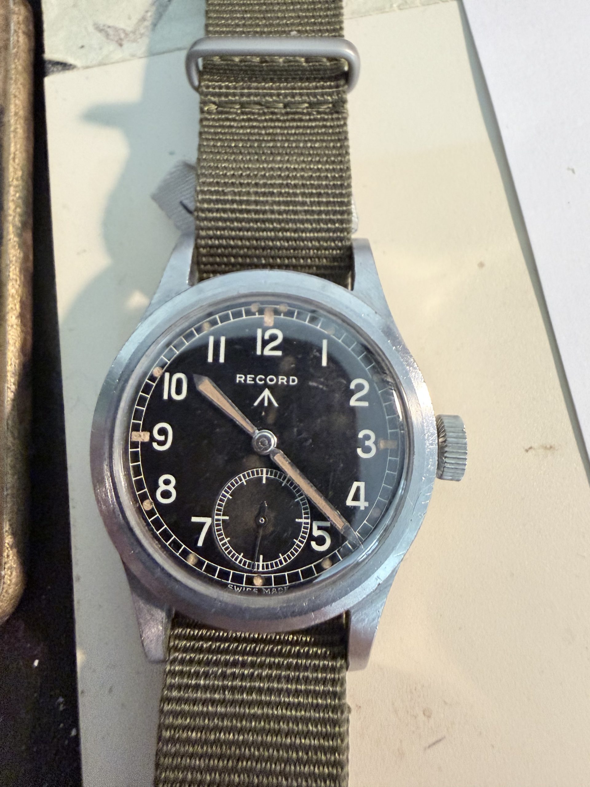 Superb WW2 Record WWW “Dirty Dozen” British Military Wristwatch